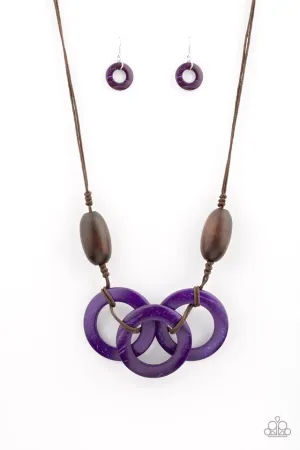 Paparazzi Necklace ~ Bahama Drama - Purple