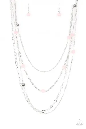 Paparazzi Necklace ~ Glamour Grotto - Pink