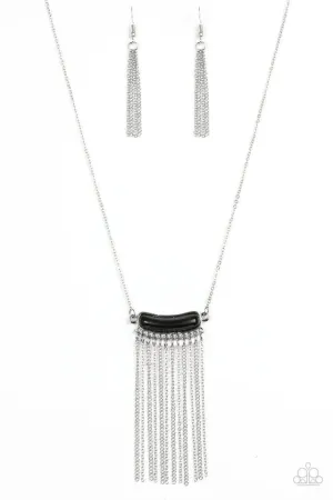 Paparazzi Necklace ~ Serene Streams - Black