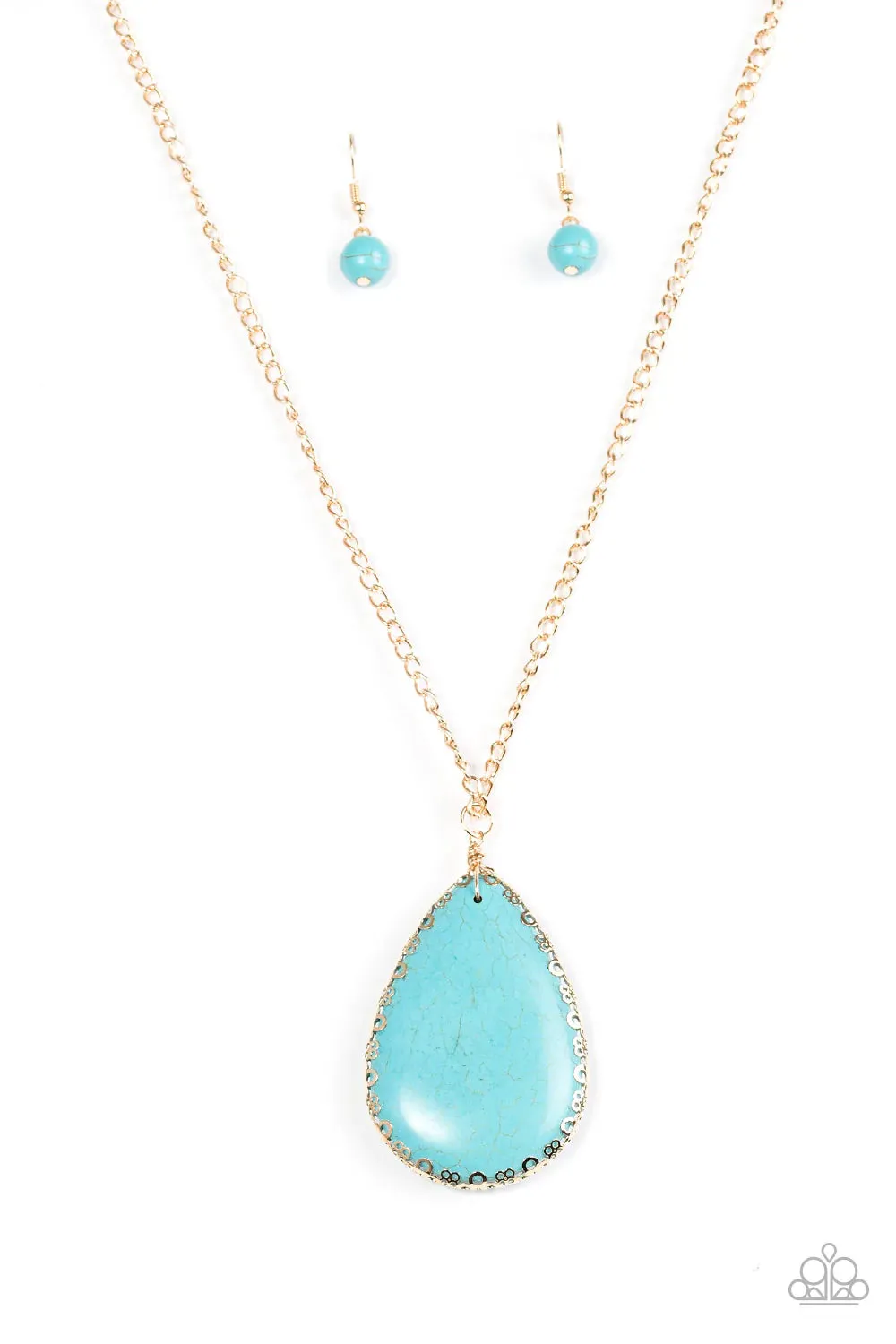 Paparazzi Necklace ~ Stone Magnificence - Blue