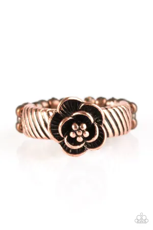 Paparazzi Ring ~ Fleur de Fabulous - Copper