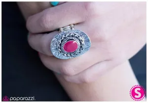 Paparazzi Ring ~ Step Up to the Plate - Pink