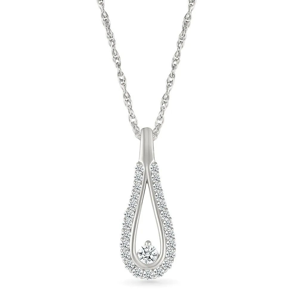 Rain Drop  Diamond Pendant