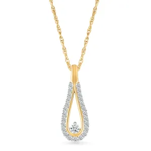 Rain Drop  Diamond Pendant