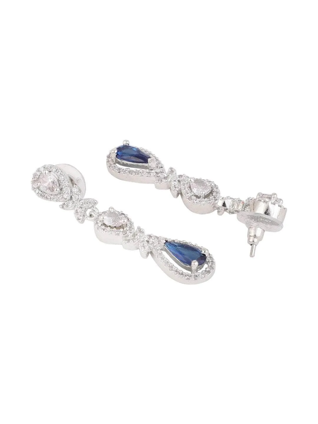 Sapphire Ad Brass Necklace Set