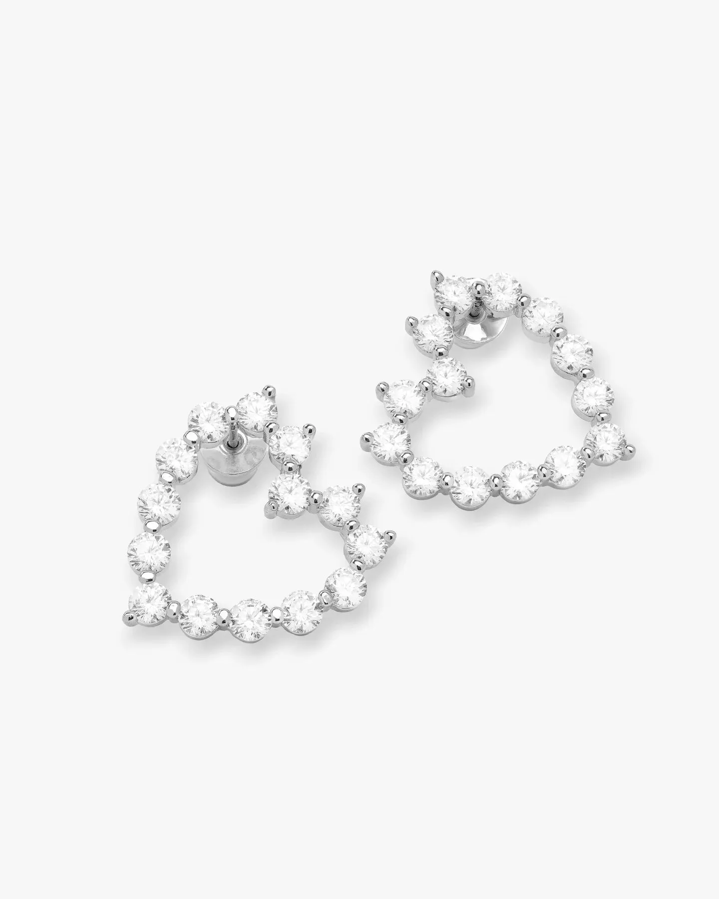 She's an Icon Baby Heart Earrings - Silver