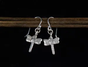 Silver Dragonfly Earrings