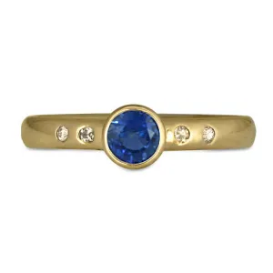 Simplicity Gold Ring with Sapphire