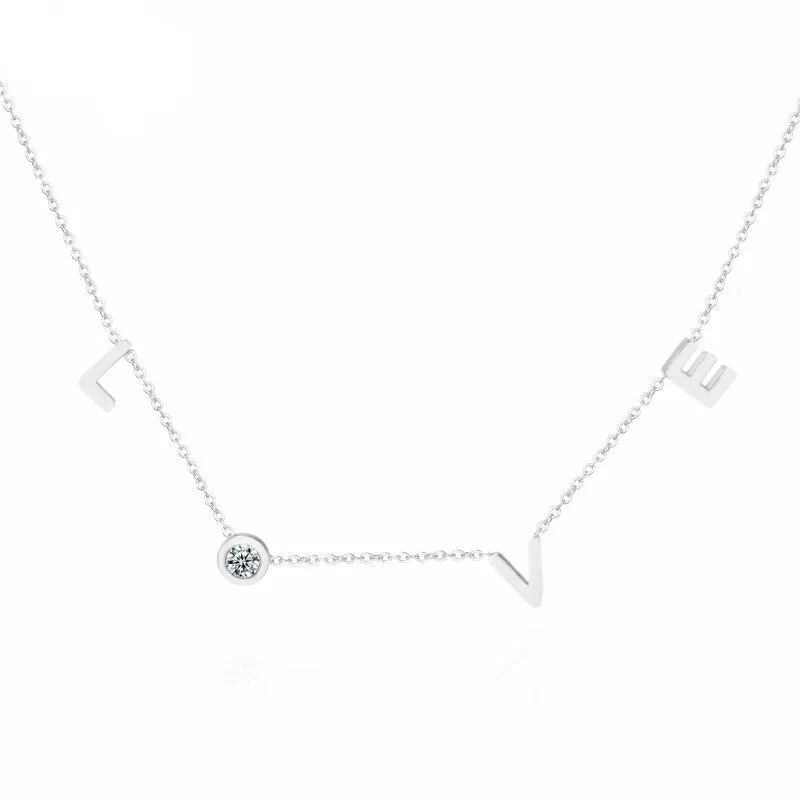 STAINLESS STEEL LOVE NECKLACE