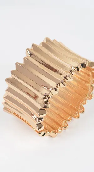 Statement Metal Gold Cuff Bracelet