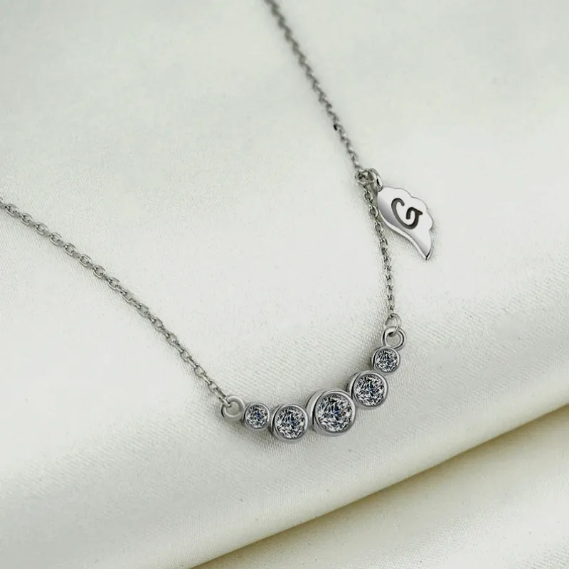 Sterling Silver Luxury Zircon Necklace