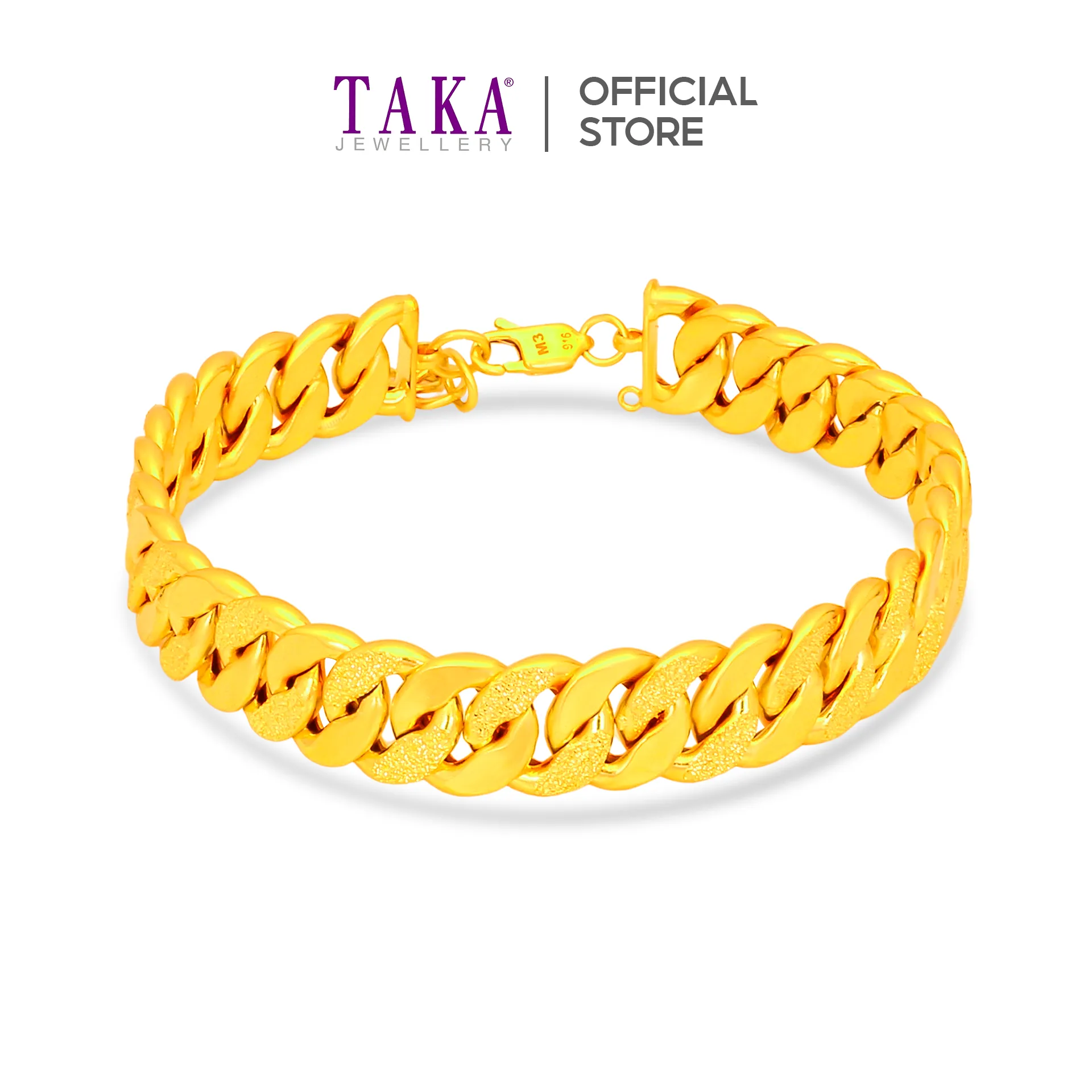 TAKA Jewelley 916 Gold Bracelet