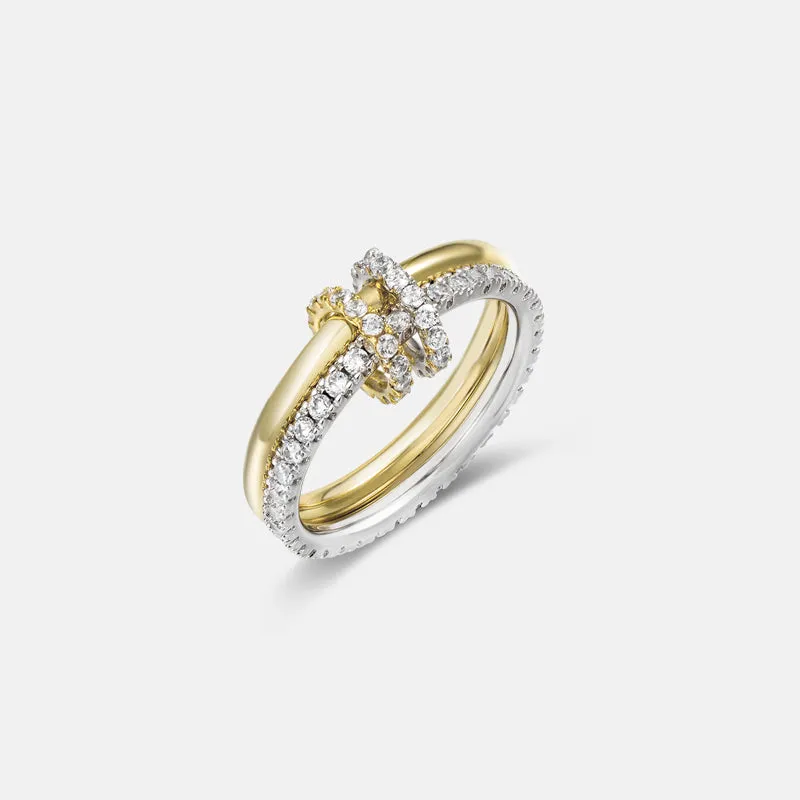 Together Gold Vermeil Pavé Double Ring