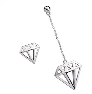 Womens Girls Classic 925 Sterling Silver Earrings White Gold Plated