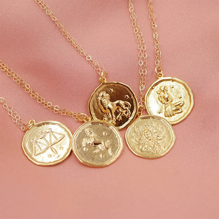 Zodiac Coin Necklace